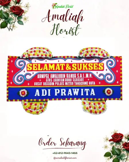 Papan Bunga Ucapan Selamat Gorowong